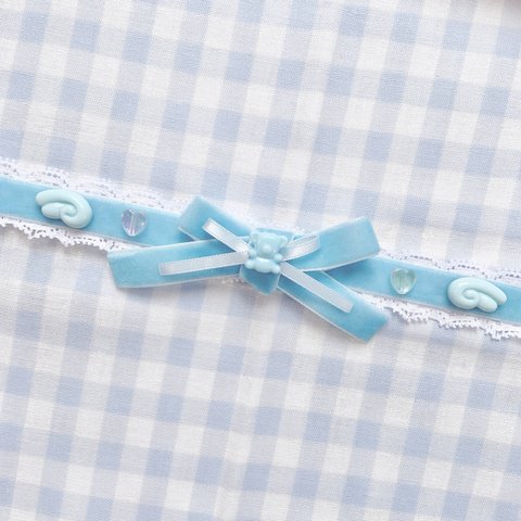 🧁decoration choker🧁みずいろくまちゃん