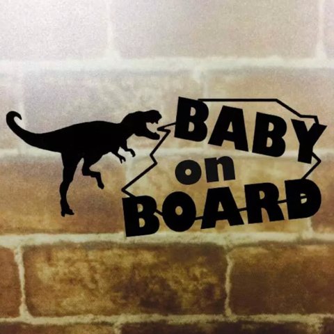 ベビーインカー/BABY IN CAR 恐竜 オンボード