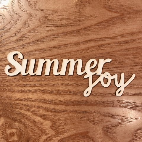 Summer joy 大　タイトルチップボード（２つ入）