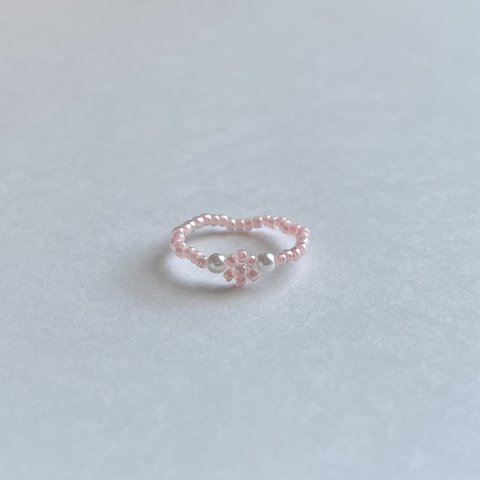 pink beads ring