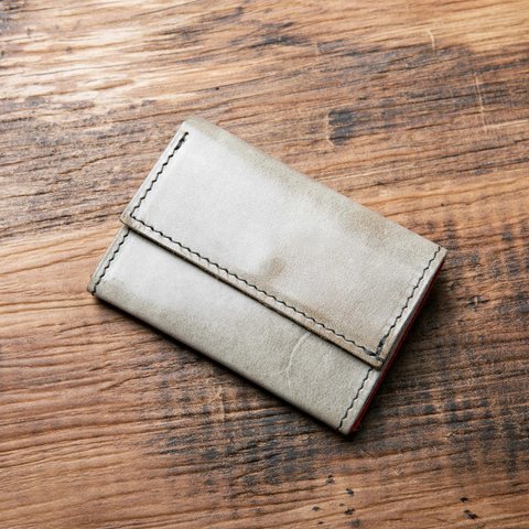 1つの財布で多様な機能! 三つ折り ミニ財布 キーケース 本革 レザー ミニマム 栃木レザー グリーン JAW012