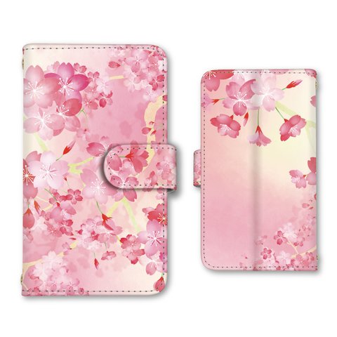 和柄 和風 桜 スマホケース スマホカバー iPhone