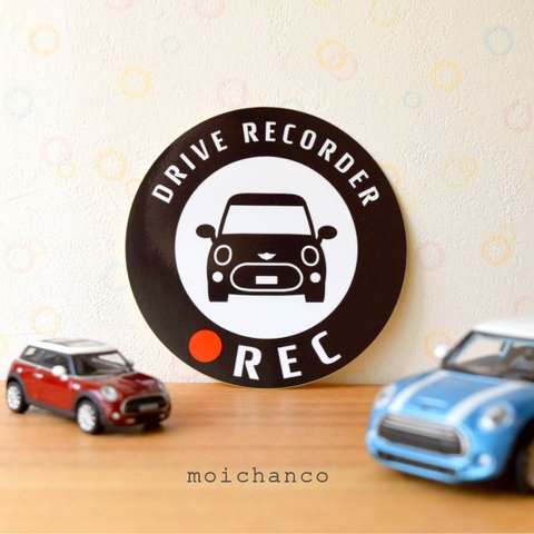 mini ドライブレコーダー録画ステッカー