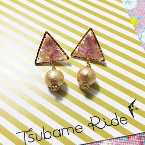 Color Drops トライアングル ピアス