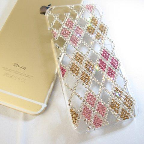 大人のアーガイル柄☆iPhone6sケース