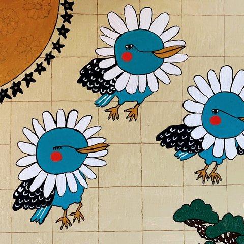 花鳥風月（F6サイズキャンバス）