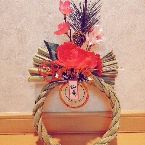 🎍お買い得 しめ縄飾り(造花)🎍