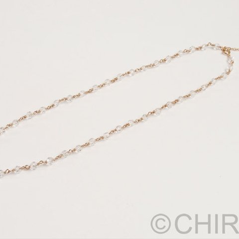 クォーツ(4mm) ネックレス/ 14kgf