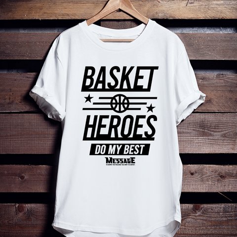 バスケTシャツ「BAKSET HEROES」