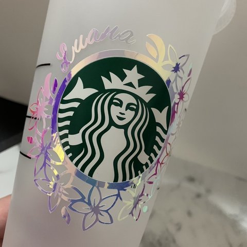 名前入れます starbucks  ♥  リユーザブルカップ ♡ ステッカー スターバックス