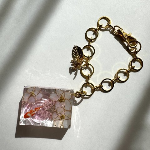 てづバ後夜祭♪【3/23 21時〜販売】波紋の金魚～桜ピンク(お写真のものをお届けします)