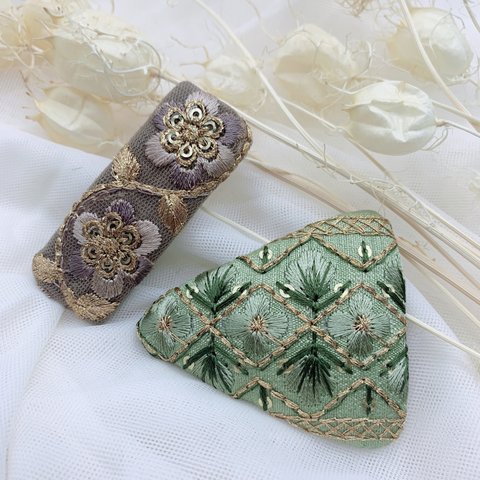 【刺繍】パッチンピンセット【送料無料】