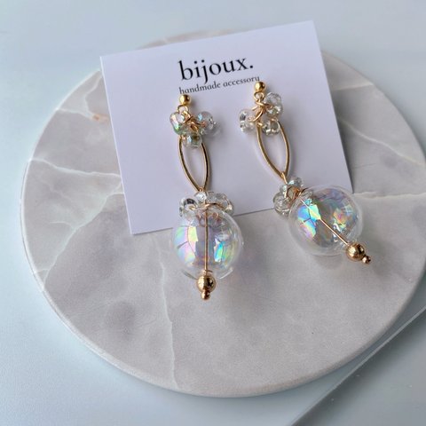 Auroraシャボン✴︎pierce/earring