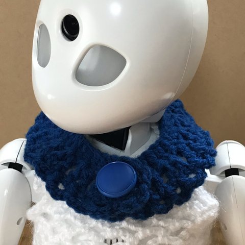 003単品　つけ襟　ボタン止め　分身ロボットオリヒメ用