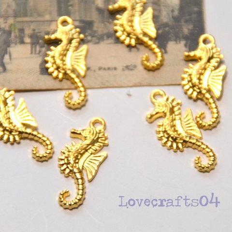 チャーム✴︎gold seahorse タツノオトシゴ*海 sea マリン