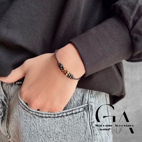 cylinder bracelet ダークブラウン