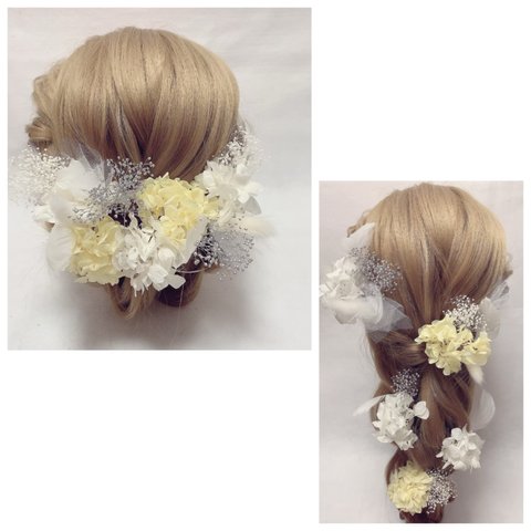 ヘッドドレス★ウエディング★ナチュラル★ガーデン★結婚式★花嫁★卒業式★ヘアアクセサリー★ヘッドパーツ★マタニティフォト★成人式