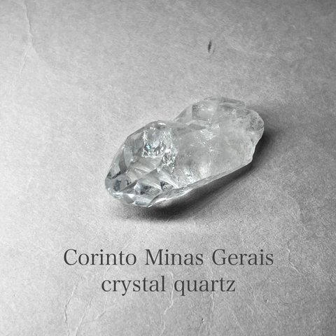 Corinto Minas Gerais crystal quartz / ミナスジェライス州コリント産水晶 1 グロス・透明度AA ( レインボーあり )