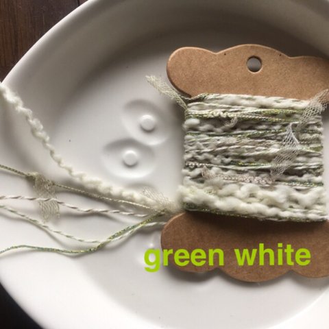 《再販》AVRIL糸の引き揃え糸♥︎green white