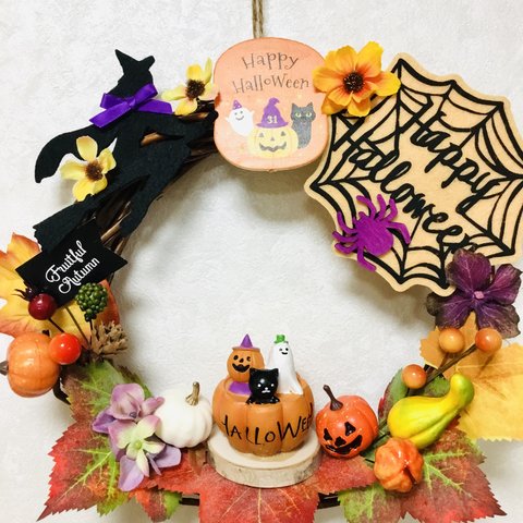 ハッピーハロウィンリース🎃👻