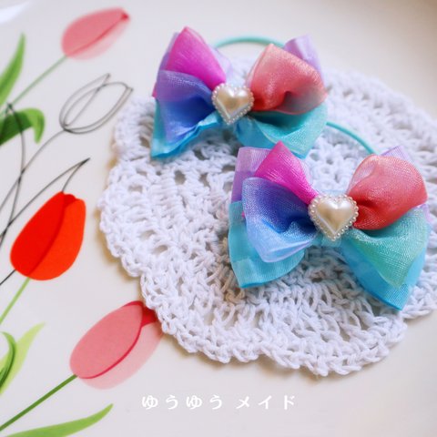 ヘアゴム   ハンドメイド  キッズ  2点セット