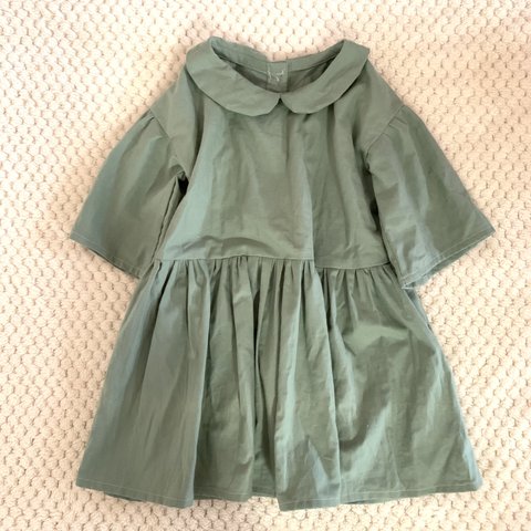 ベビー服　キッズ服☆ 小さなえりのワンピース　90サイズ