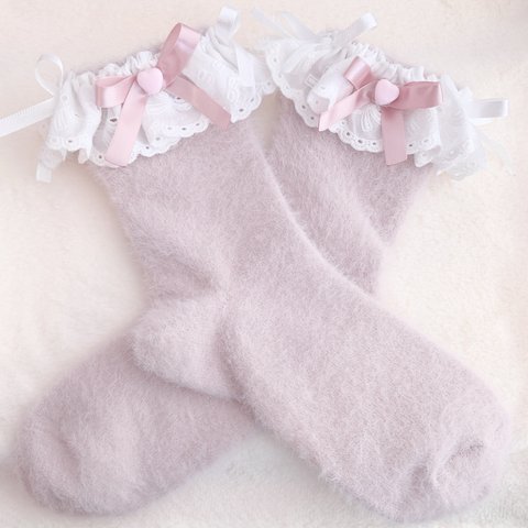 ♡fuwa fuwa  milky  socks♡