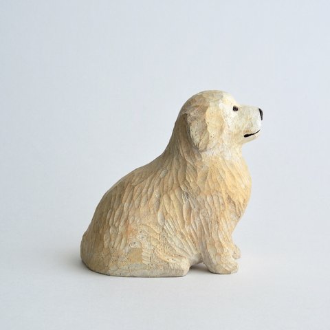 愛犬の木彫り彫刻オーダー