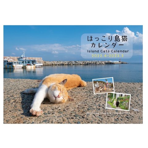 ほっこり島猫カレンダー2022.4-2023.3　4月始まり "Island cats Calendar2022.4-2023.3"