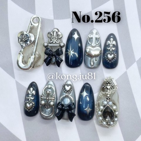  【即納 / 現品販売】No.256✴︎現品ネイルチップ