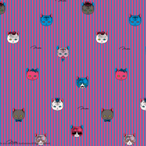 androidホーム画面壁紙「おしゃれネコ」ピンク  2160px×1920px