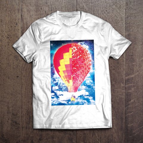 アートTシャツ「Strawberry Balloon」