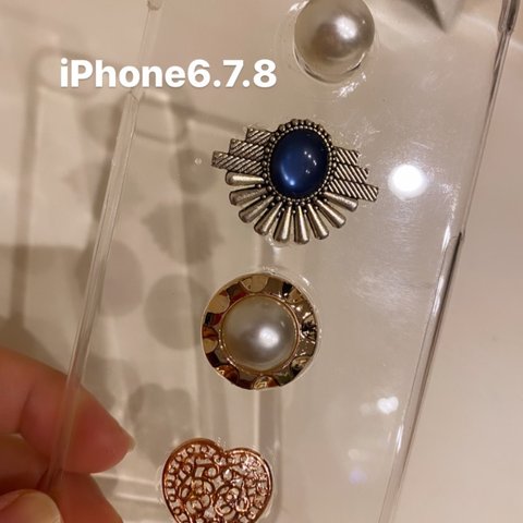 コンチョ付きiPhone6.7.8ケース