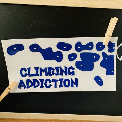 転写 ステッカー【CLIMBING ADDICTION(ホールド)】