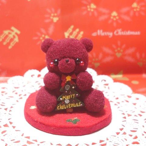 ✨🎄Xmas🎅✨【A-1】カップ入り♪Xmasテディベア🐻ボルドー★pon pon Friends★