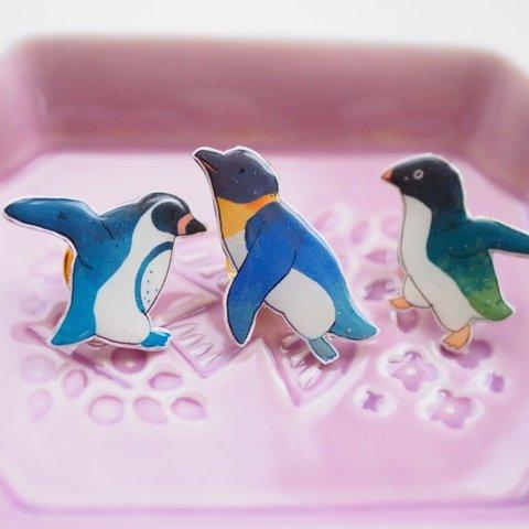 ペンギンちゃんピンバッチ（マグネット・チャーム変更可能）