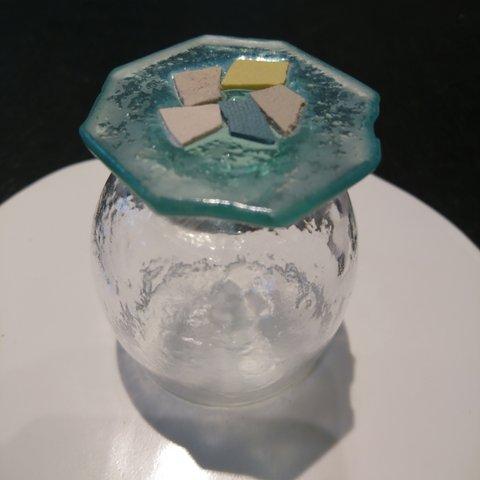 （No.19 ）冷酒グラス(ガラスと陶器のジョイント) 小