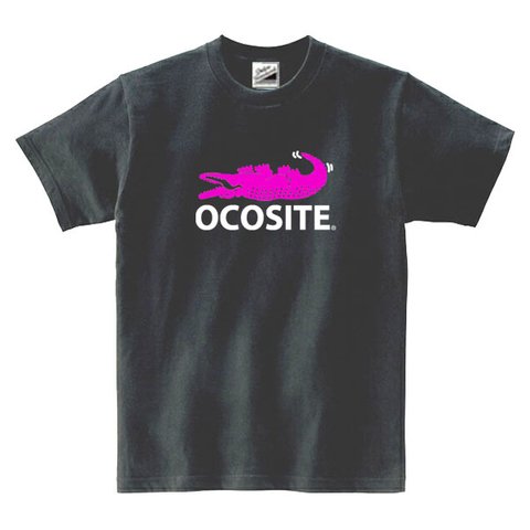 ［OCOSITE］オコシテワニピンク 半袖Tシャツ 面白い おもしろ プレゼント