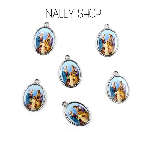 【2個】29mm×20mm Medal Charm 〜Holy Family〜