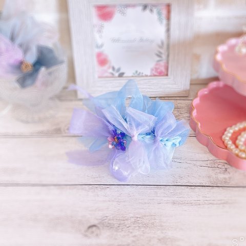 ふわゴム　紫陽花