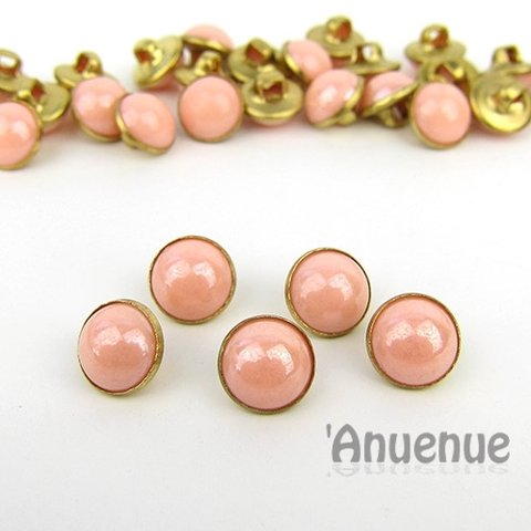 ミニシャンクボタン 10mm【CANDY/ PINK】 10個