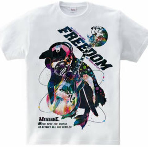 音楽ペンギンTシャツ「Dream Penguin」