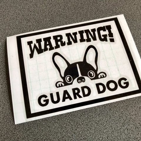 番犬【 WARNINGA GUARD DOG 】003 ステッカー 【カラー選択可】 送料無料♪