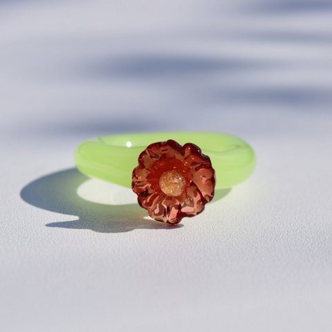 Flower Ring ガラスリング