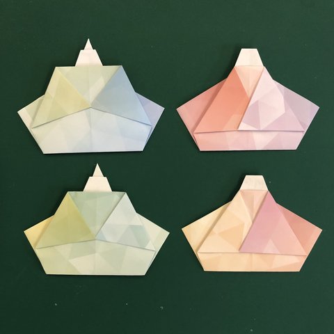 折り紙　シンプルお雛様セット　10組セット