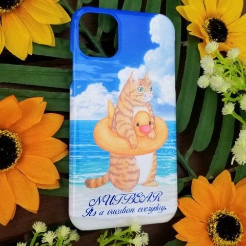 🌊アヒルの浮き輪🌊ハードケース📱iPhone.アンドロイド