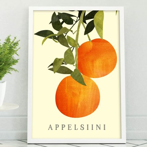 アートポスター/ Appelsiini　 おしゃれインテリア・北欧、モノトーン好きの方に☆