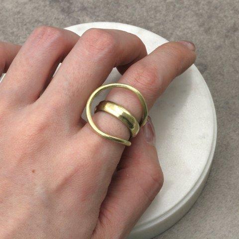 【新作】layerd ring　真鍮