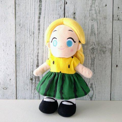 ぬいもーずのワンピース【スイカ黄】