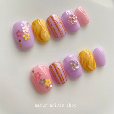 キッズネイルチップ　子どもネイル